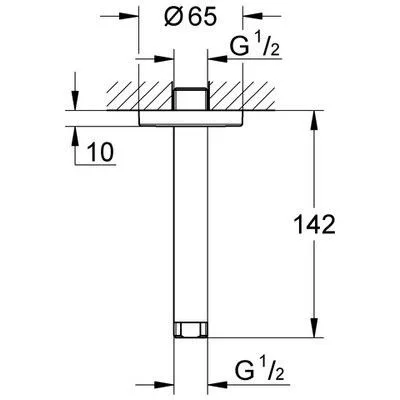 Grohe Rainshower mennyezeti csatlakozó (28724000)