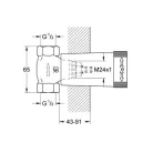 Grohe csempeszelep falon belüli 1/2 col GR-29032000