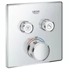 GROHE Grohtherm SmartControl süllyesztett termosztátos csaptelep 2 kifolyó GR-29124000 rajza