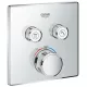 GROHE Grohtherm SmartControl süllyesztett termosztátos csaptelep 2 kifolyó GR-29124000 rajza