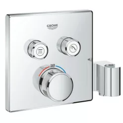 GROHE Grohtherm SmartControl süllyesztett termosztátos csaptelep 2 kifolyó GR-29125000 rajza