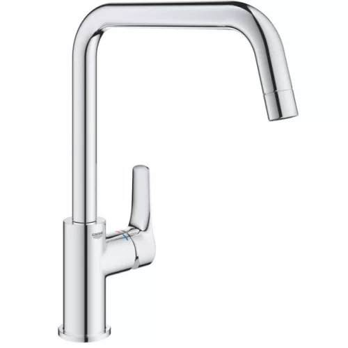 Grohe Eurosmart felsőíves álló mosogató csaptelep króm GR-30567000 rajza