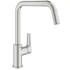 Grohe Eurosmart felsőíves fali mosogató csaptelep acél GR-30567DC0 rajza