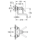 Grohe Eurosmart fali mosogató csaptelep GR-31391003