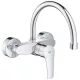 Grohe Eurosmart felsőíves fali mosogató csaptelep GR-32482003 rajza