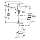 Grohe Eurosmart Cosmopolitan egykaros bidé csaptelep (32839000)