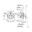 Grohe Eurosmart Cosmopolitan egykaros süllyesztett kád csaptelep (32879000)