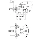 Grohe Eurosmart kád csaptelep GR-33300002