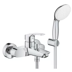 Grohe Eurosmart kád és zuhany csaptelep zuhanyszettel GR-33302003 rajza