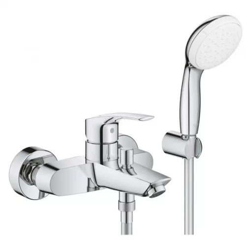 Grohe Eurosmart kád és zuhany csaptelep zuhanyszettel GR-33302003 rajza