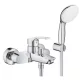 Grohe Eurosmart kád és zuhany csaptelep zuhanyszettel GR-33302003 rajza