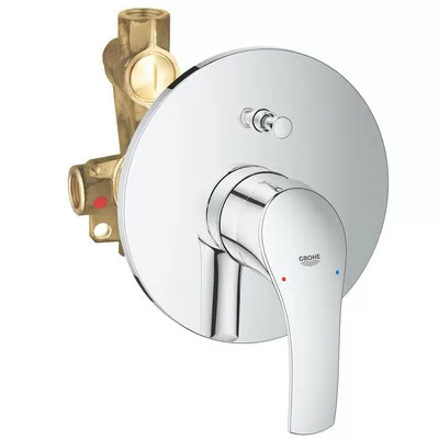 Grohe Eurosmart süllyesztett kád csaptelep belső egységgel GR-33305002 rajza