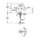 Grohe Essence New egykaros mosdó csaptelep króm (34294001)