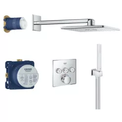 Grohe Grohtherm SmartControl süllyesztett termosztátos zuhanyrendszer komplett GR-34706000 rajza