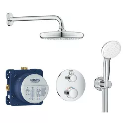 Grohe Grohtherm termosztátos zuhanygarnitúra komplett GR-34727000 rajza
