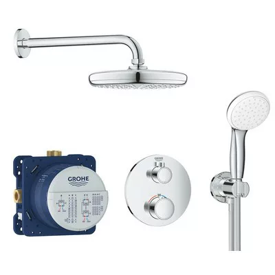 Grohe Grohtherm termosztátos zuhanygarnitúra komplett GR-34727000 rajza