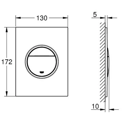 Grohe Nova Cosmopolitan S nyomólap GR-37601SH0