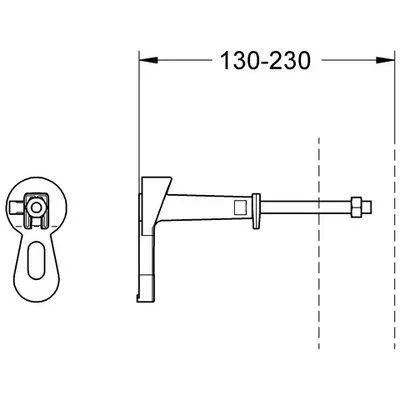 Grohe Rapid SL WC rögzítőidom GR-3855800M