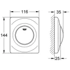 Grohe Surf vizelde nyomólap króm mechanikus (38808000)
