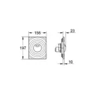 Grohe Surf WC nyomólap króm (38861000)