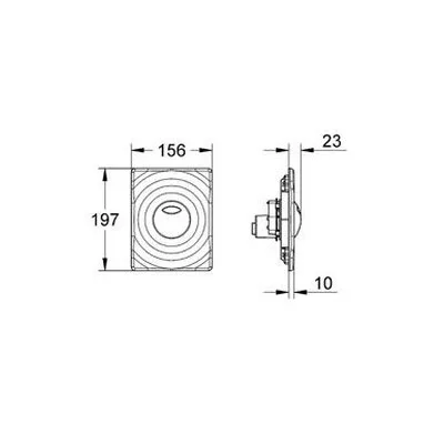 Grohe Surf WC nyomólap króm (38861000)