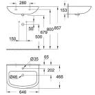 Grohe Bau Ceramic fali mosdó 65 cm GR-39420000