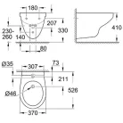Grohe Bau Ceramic fali bidé GR-39433000