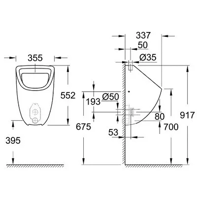 Grohe Bau Ceramic vizelde felső bekötésű GR-39439000