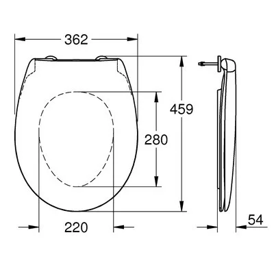 Grohe Bau Ceramic WC ülőke GR-39492000