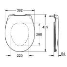 Grohe Bau Ceramic WC ülőke softclose GR-39493000