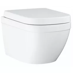 Grohe Euro Ceramic WC szett perem nélküli softclose üllőkével GR-39554000 rajza