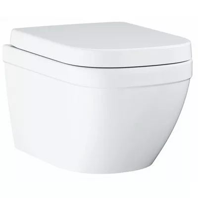 Grohe Euro Ceramic WC szett perem nélküli softclose üllőkével GR-39554000 rajza