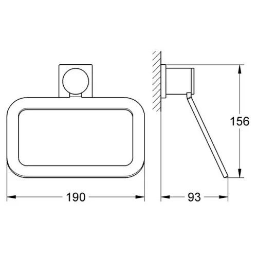 Grohe Allure törölközőtartó gyűrű (40339000)