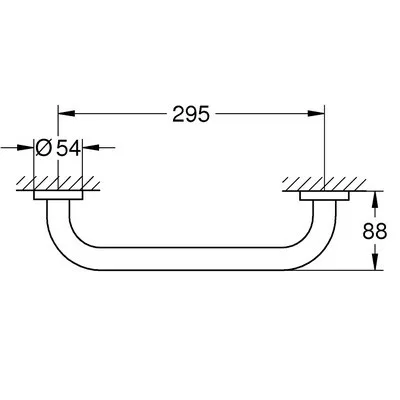 Grohe Essentials kádkapaszkodó króm 30 cm GR-40421001