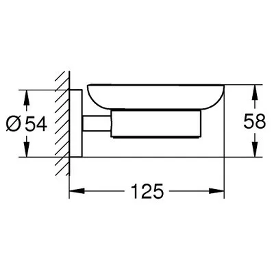 Grohe Essentials fali szappantartó GR-40444001