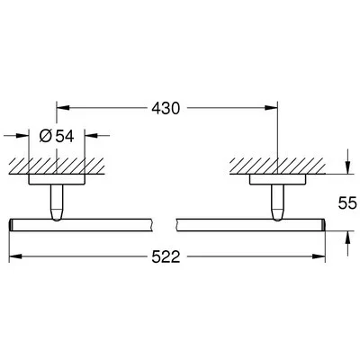 Grohe BauCosmopolitan törölköző tartó GR-40459001
