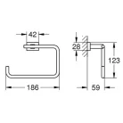 Grohe Essentials Cube törölközőtartó gyűrű króm GR-40510001