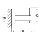 Grohe Essentials Cube fogas GR-40511001