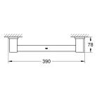 Grohe Essentials Cube kádkapaszkodó króm GR-40514001