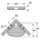 Grohe BauCosmopolitan S rácsos sarokpolc GR-40664001