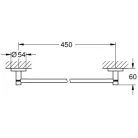 Grohe Essentials fali törölköző tartó 45 cm GR-40688001