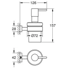 Grohe Essentials Cube folyékony szappanadagoló GR-40756001