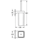 Grohe Selection Cube fali WC kefe GR-40857000