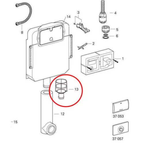 GROHE WC öblítőszelep kosár ülés GR-43542000