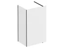 Ravak Walk-In Corner Szett 110x80, zuhanykabin fekete+transparent
