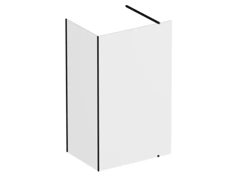 Ravak Walk-In Corner Szett 110x80, zuhanykabin fekete+transparent