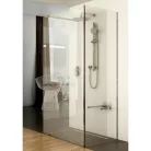 Ravak Walk-In Corner 120x80 cm zuhanyfal fényes alu profil transparent üveg (GW1CG4C00Z1)