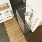 Ravak Walk-In Corner 120x80 cm zuhanyfal fényes alu profil transparent üveg (GW1CG4C00Z1)