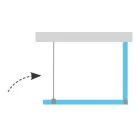 Ravak Walk-In Corner 120x80 cm zuhanyfal fényes alu profil transparent üveg (GW1CG4C00Z1)
