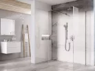 Ravak Walk-In Corner Szett 120x90, zuhanykabin krómhatású+transparent